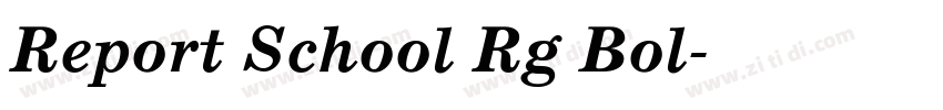 Report School Rg Bol字体转换